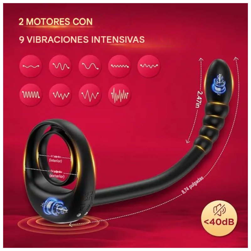 Anillo Vibrador y Estimulador De Prostata - APP