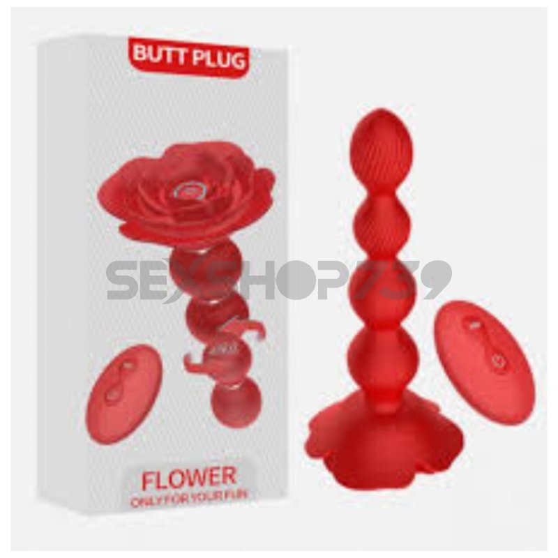 BUTT PLUG FLOWER - VARITA CON CONTROL
