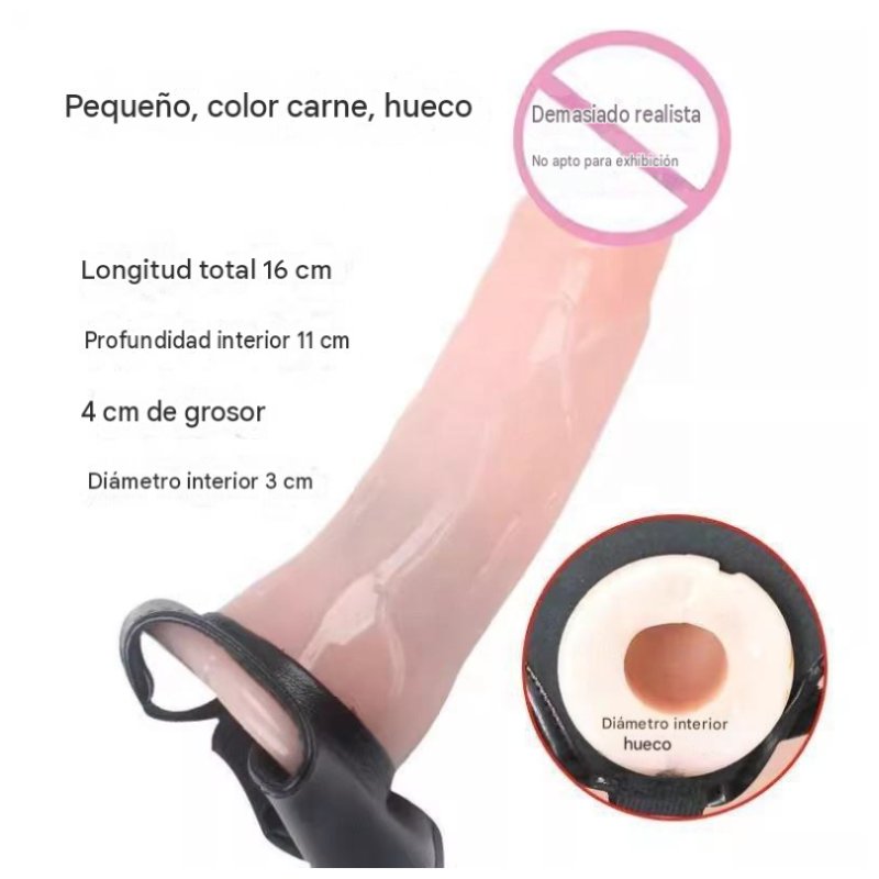 Dildo hueco con arnés extensor