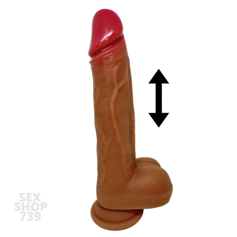 DILDO VIBRADOR CON MOVIMIENTO DE EMPUJE CONTROL CON APP