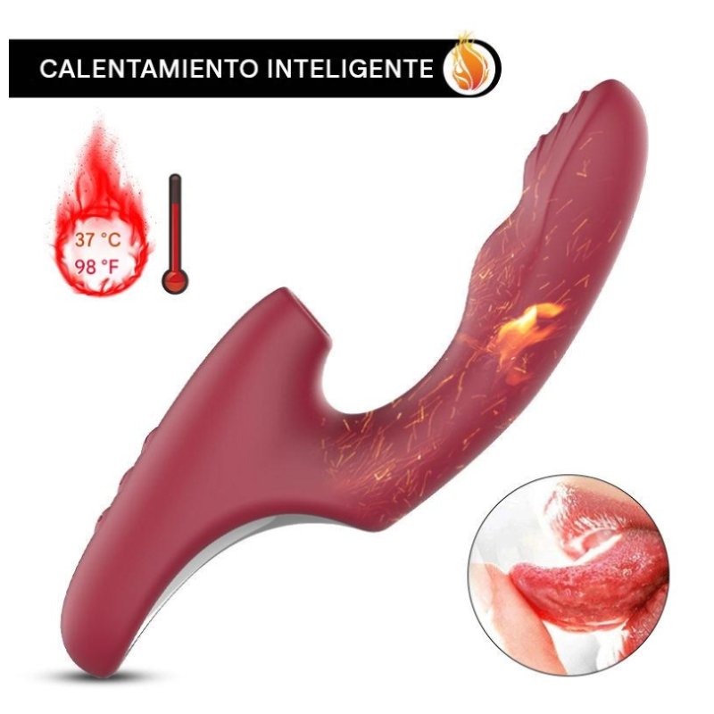 Doble estimulador Succión más temperatura
