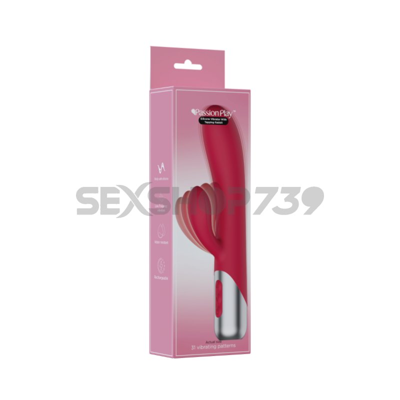 Doble estimulador - Vibrador de silicona con conejo vibrador