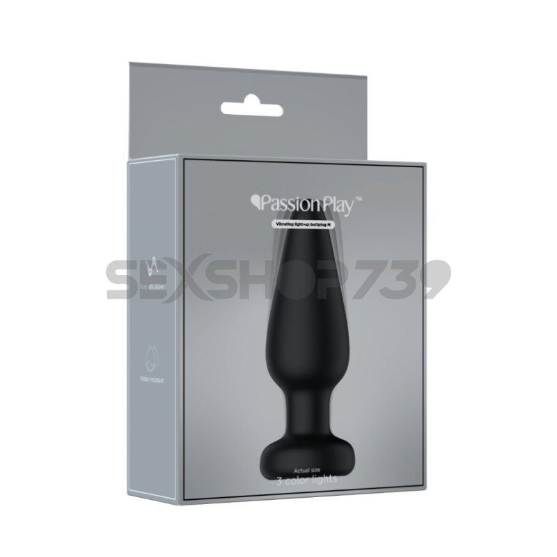 PLUG ANAL CON LUZ LED TAMAÑO M