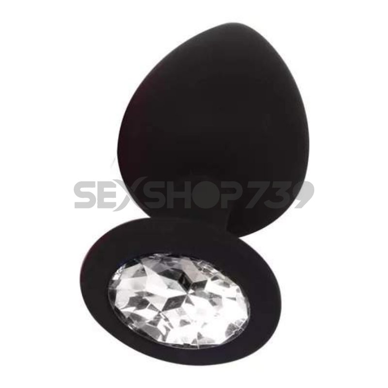 PLUG SILICONADO CON STRASS - M